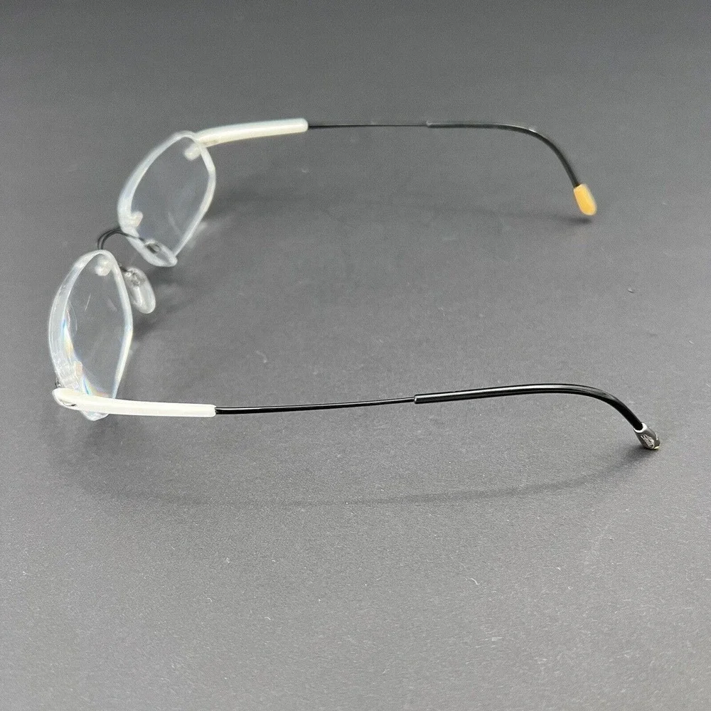 Silhouette Eyeglasses Rimless Frames Titanium White / Black